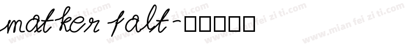 matker falt字体转换